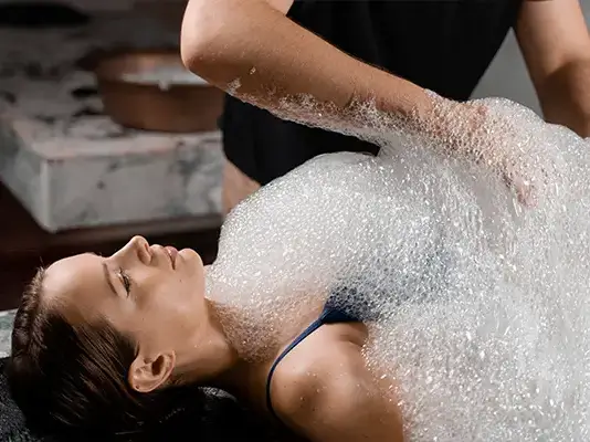Şanlıurfa Manolya Spa kese ve köpük masajı hamam uygulaması